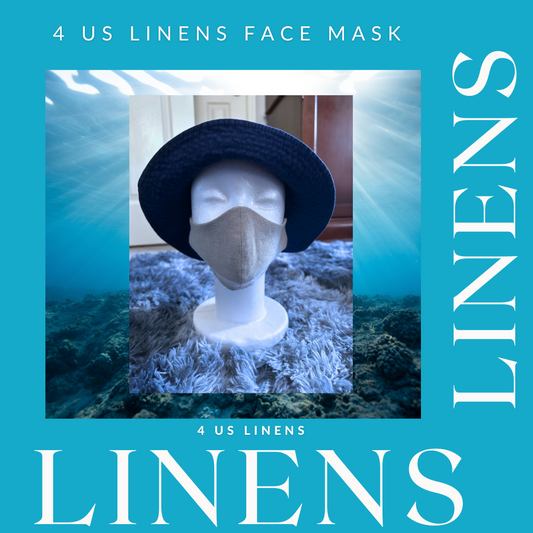 REVERSIBLE 100% LINEN FACE MASK