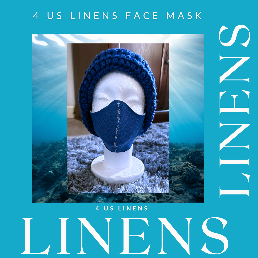 REVERSIBLE 100% LINEN FACE MASK